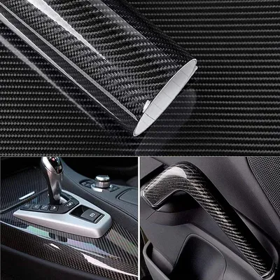 Obrázek produktu pro Samolepicí vinylová fólie z uhlíkových vláken pro automobily