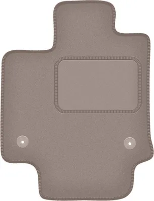 Produktbild von Fahrerfußmatte Velours beige passend für Suzuki Across (2020-, SUV) – mit Befestigungen – passgenau