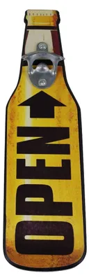 Produktbild von Wandflaschenöffner Vintageschild Holzschild Flaschenöffner Bierflasche