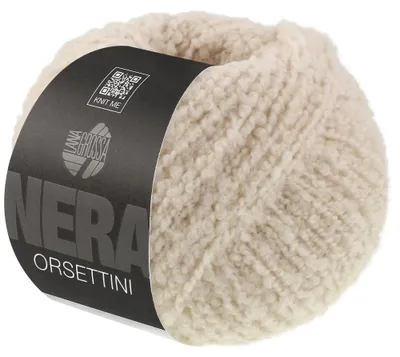 Produktbild von Lana Grossa ORSETTINI (NERA) 50 g Bouclé-Garn aus superfeinen Merinofasern Farbe 016 - Muschel