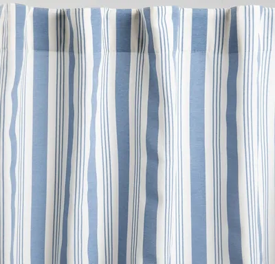 Zdjęcie produktu dla HOMLA Zasłona MODERN HAMPTONS z nadrukiem w pasy 140X250 CM