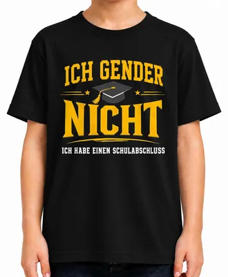 Productafbeelding van Ik identificeer me niet als een bepaald geslacht. Grappig, sarcastisch kinder T-shirt, zwart, maat 152