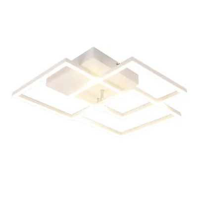 Produktbild von ZMH LED Deckenleuchte Küche 36W Deckenlampe Wohnzimmerlampe Dimmbar mit Fernbedienung Küchenlampe weiß Metall für Schlafzimmer Kinderzimmer