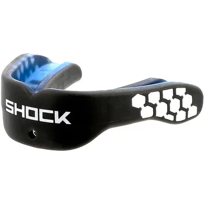 Image de Shock Doctor Gel Max Power Protège-Dents - Noir / Bleu  | Taille: VOLWASSEN