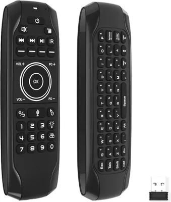 Zdjęcie produktu dla Mysz i klawiatura bezprzewodowa G7 2.4G z 6-osiowym czujnikiem ruchu, podświetleniem oraz funkcją programowania na podczerwień dla telewizorów Smart TV, urządzeń Android TV BOX i komputerów PC