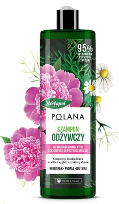 Produktbild von HERBAPOL Glade Nourishing Hair Shampoo - Kamille & Pfingstrose & Biotin 400ml