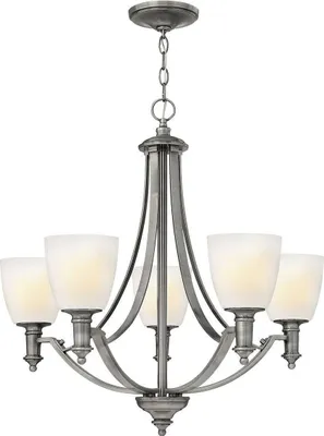 Produktbild von Elstead Truman Kronleuchter E27 5-fach Antikes Nickel