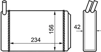 Produktbild von MAHLE Wärmetauscher, Innenraumheizung Artikel: AH 39 000S