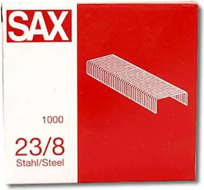 Produktbild von Sax Heftklammern 13 mm 23/8