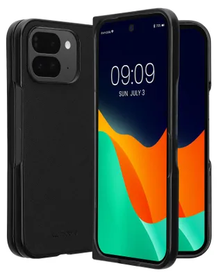 Produktbild von kwmobile Flip Hardcase kompatibel mit Google Pixel 10 Pro Fold - Hülle für Foldable Handy - Handyhülle in Schwarz