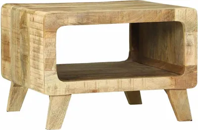 Zdjęcie produktu dla Stolik Kawowy 50X50X35 Cm Z Litego Surowego Drewna Mango Lumarko!
