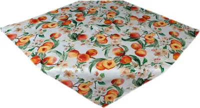 Produktbild von Tischdecke Tischläufer Druck Pfirsiche Frühling 85 x 85 cm
