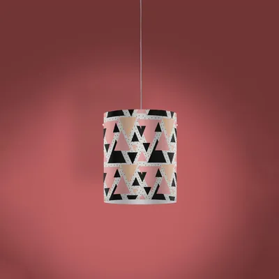 Zdjęcie produktu dla Sospensione Moderna 1 Luce Decolight Xl Polilux Stampa Triangle  Italy