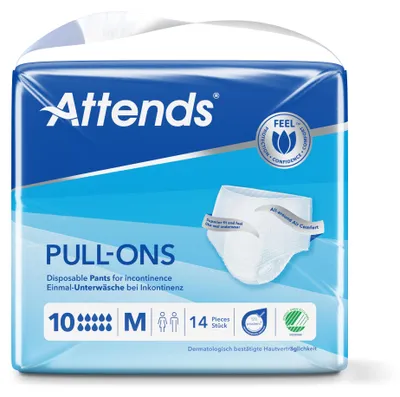 Image de ATTENDS Pull-Ons 10 Medium - 1 paquet de 14 protections