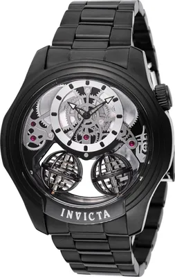 Produktbild von Invicta Specialty 48899 Herren Uhr - Quartz Bewegung - Edelstahl mit Schwarzem Zifferblatt - 46 mm