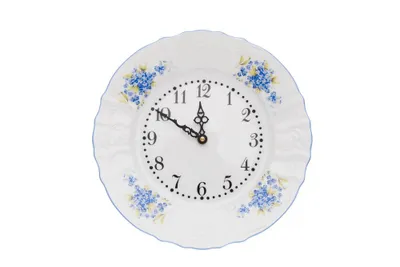 Zdjęcie produktu dla Zegar Thun 1794, czeska porcelana, Bernadotte, niezapominajki, Thun