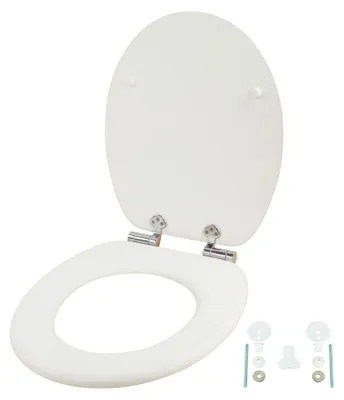 Immagine prodotto di Sedile WC in MDF con chiusura ammortizzata, cerniere regolabili