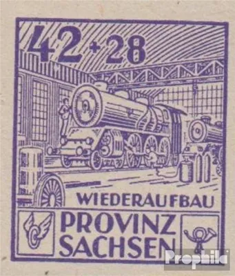 Produktbild von Briefmarken Sowjetische Zone (All.Bes.) 1946 Mi 89B II, Fleck in Lichtleiste postfrisch Wiederaufbau