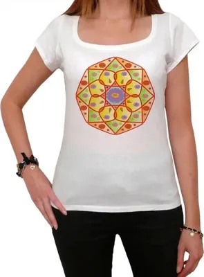 Produktbild von Damen Grafik T-Shirt Mandala 17 Geschenk 17. Geburtstag Jahrestag 17 Jahre Jubiläum 17 Jährige Frau Jahrgang 2007 Kurzarm Lustige Druck