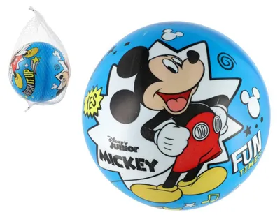 Immagine prodotto di Palla di Topolino gonfiabile, 23 cm, confezionata in una rete