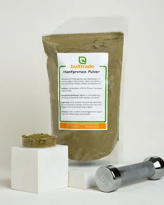Produktbild von 5 kg Hanfprotein Pulver | Buxtrade | gemahlen | Protein