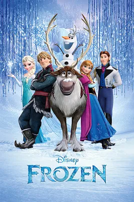Produktbild von Pyramid Frozen Cast Poster 61x91.5cm.