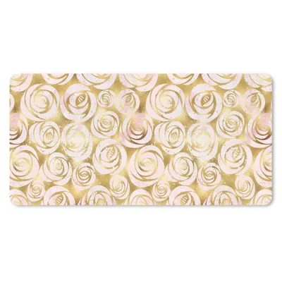 Produktbild von MuchoWow® Mauspad Mousepad Marmor - Gold - Rosen - Muster 60x30 cm - Mousepads - Maus Mat - Pad - Mausunterlage - Nachhaltig
