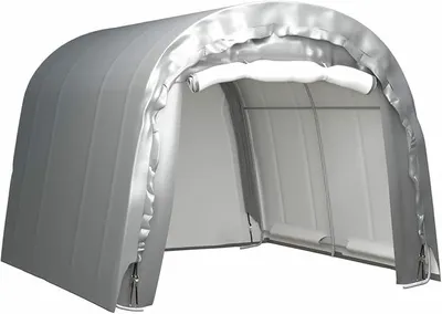 Produktbild von Lagerzelt 300x300 cm Stahl Grau, Carport, Autozelt, Garage, Weidezelt, Unterstand, Zeltgarage, Lagerzelt, Gerätezelt, Fahrradgarage Zelt, Pavillon Zelt, Garagenzelt