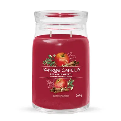 Obrázek produktu pro Yankee Candle Red Apple Wreath Signature Scented Candle Large Jar 567 g