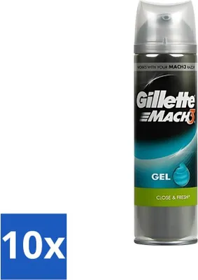 Immagine prodotto di Gillette Mach3 Gel da barba Complete Defense, extra comfort, idratante, 200 ml - Confezione  - 10 pezzi