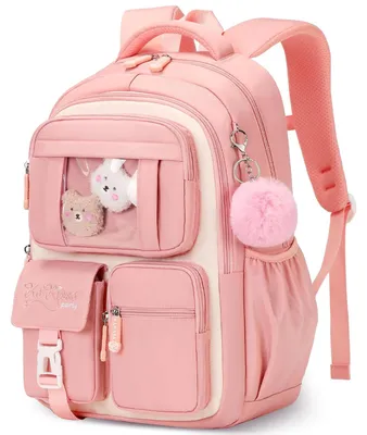 Immagine prodotto di Zaino scolastico grande per bambine, realizzato in nylon impermeabile