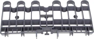 A gray plastic part, likely a component for a kitchen appliance, is shown against a white background.