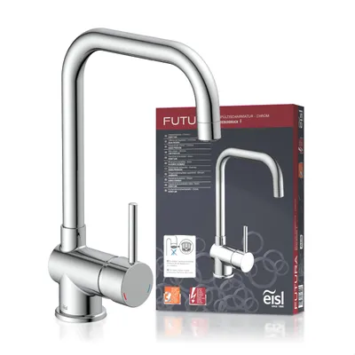 Produktbild von eisl Küchenarmatur FUTURA Niederdruckarmatur, energiesparender Wasserhahn Küche Chrom