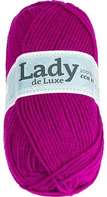 Productafbeelding van Garen LADY de Luxe - 100 gram, 238 meter - Roze