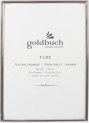 Produktbild von Goldbuch 960263, Einzelbilderrahmen, Metall, Silber, Tisch, 13 x 18 cm, Rechteckig