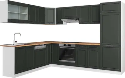 Obrázek produktu pro Rohová kuchyň Vicco R-Line Antracitový venkovský dům/bílá 287 x 60 cm , PD Dub, Model 42208