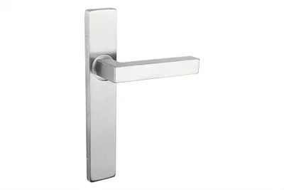 Immagine prodotto di Maniglie per porte Lavuzo Viterbo in acciaio inox con piastra rettangolare - per set