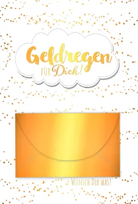 Produktbild von Geldkarte - Glückwunschkarte im Format 11,5 x 17 cm mit Umschlag