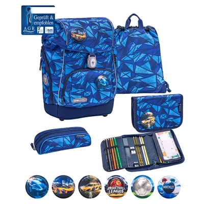 Zdjęcie produktu dla Zestaw tornistrów Belmil Comfy Plus Premium 5-częściowy "Glacier Blue"