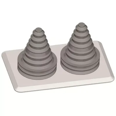 Produktbild von Striebel und John TZ104 Flansch 2 Kabeltüllen Packeinheit 10 Stück   2CPX010932R9999