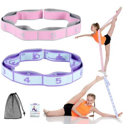 Imagen del producto de Banda elástica para niños, banda de resistencia con bucles, para gimnasia y yoga