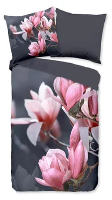 Productafbeelding van Pure Dekbedovertrek "Macy" - Grijs - (135x200 cm) - 100% Polyester