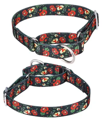 Zdjęcie produktu dla Obroża dla psa typu Martingale, regulowana, rozmiar XL, 53-62 cm, kolor granatowy, wykonana z nylonu