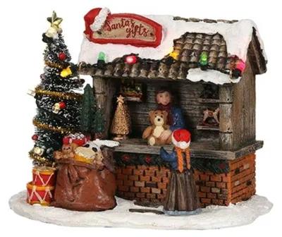 Productafbeelding van Kerstfiguur Santa's Gifts LuvilleKerstman cadeautjes l13b8h11cm bo Luville