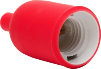Produktbild von Kopp Isolierstoff Lampenfassung E27 M10 glatter roter Mantel Lampen Sockel