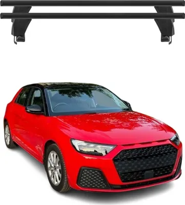 Produktbild von Menabo Dachträger Grundtäger für Audi A1 GB Sportback 2019-2025 Alu Schwarz 2tlg
