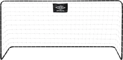 Image de But de football Umbro 182 x 122 x 61 cm - Grand but de football pour enfants et adultes - Facile à déplacer - Objectif d'entraînement - Métal - Noir/Blanc