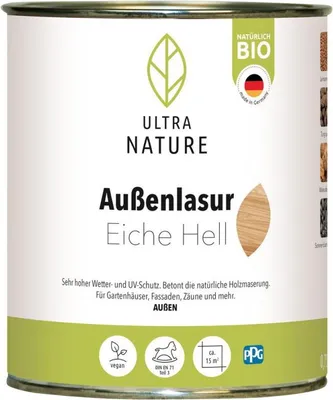 Produktbild von Ultra Nature Außenlasur Eiche Hell 0,75 l - 682369
