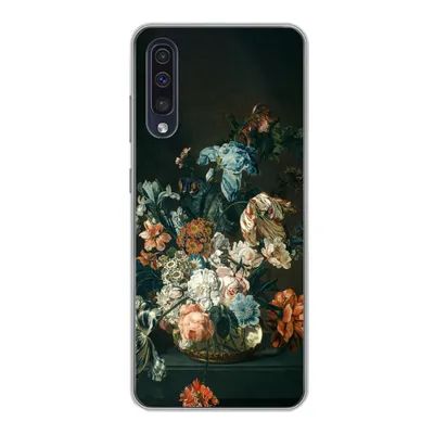 Produktbild von MuchoWow® Handyhülle Schutzhülle Hülle für Samsung Galaxy A30s Stilleben mit Blumen - Alte Meister - Kunst Silikon Softcase Handy Hülle - Karteninhaber