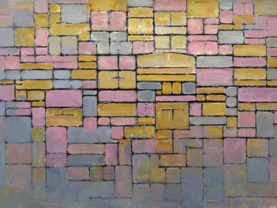 Obrázek produktu pro Piet Mondrian Art Print Picture - Tableau No. 2 Composition No. V (60 x 80 cm)